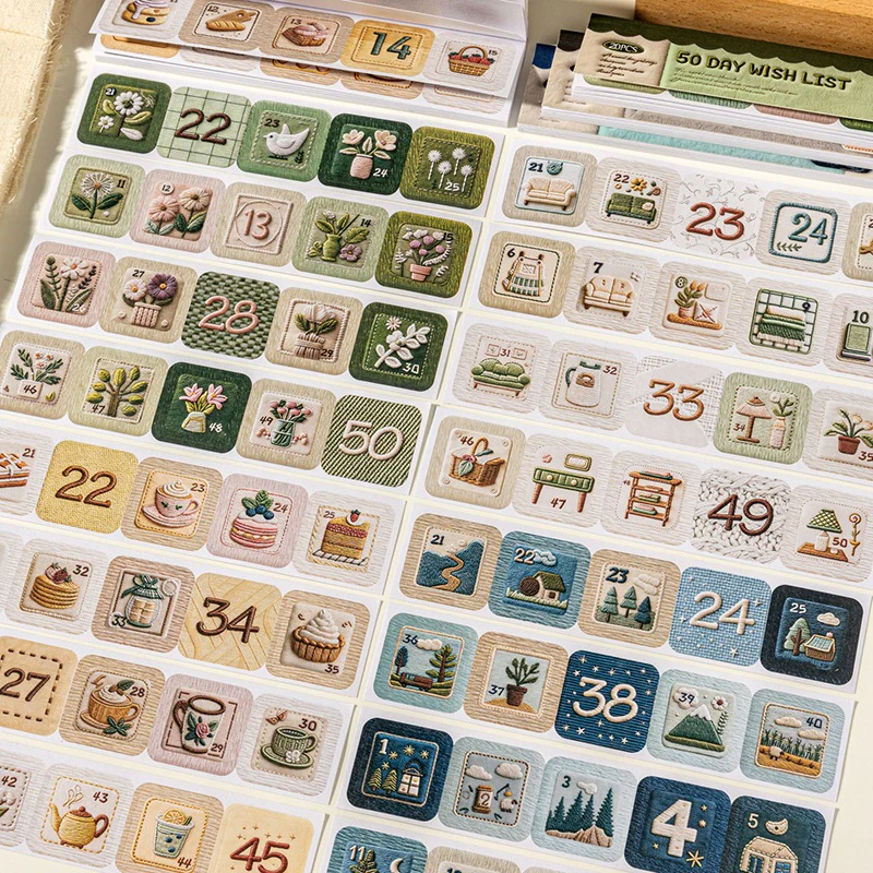 50-Day Wish List Sticker Book 20PCS - Image 4