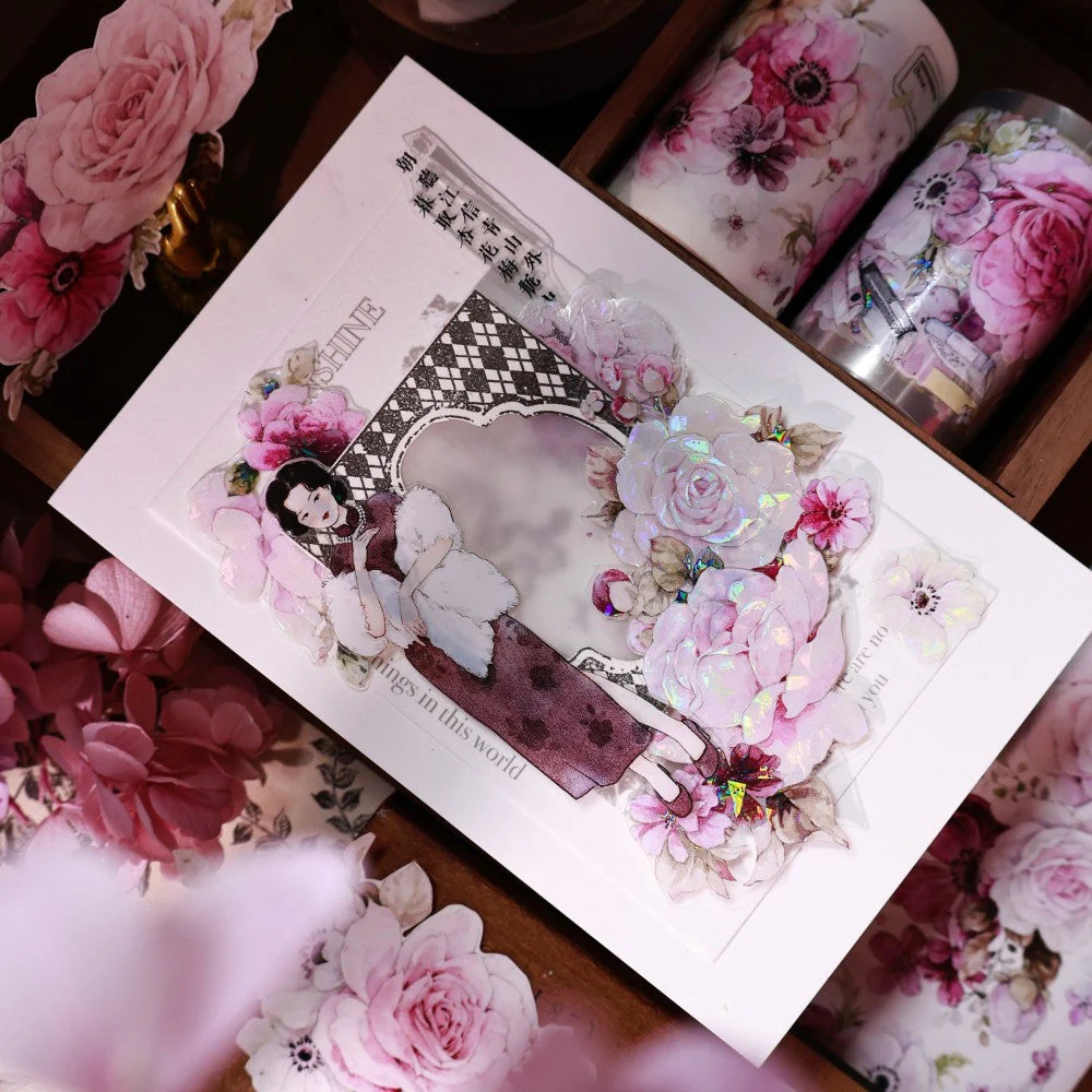 6cm*100cm Purple Mist Yarn Flower Tape - Image 9
