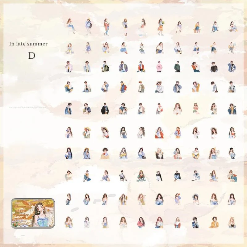 A Poetic Casket Sticker 100 Pcs - Image 12
