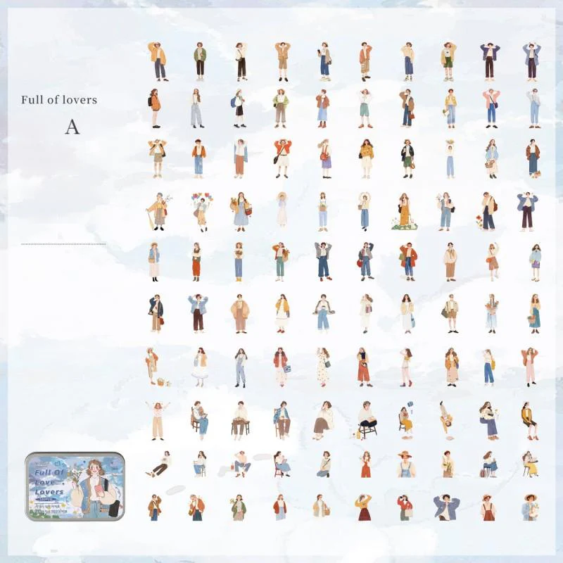 A Poetic Casket Sticker 100 Pcs - Image 9