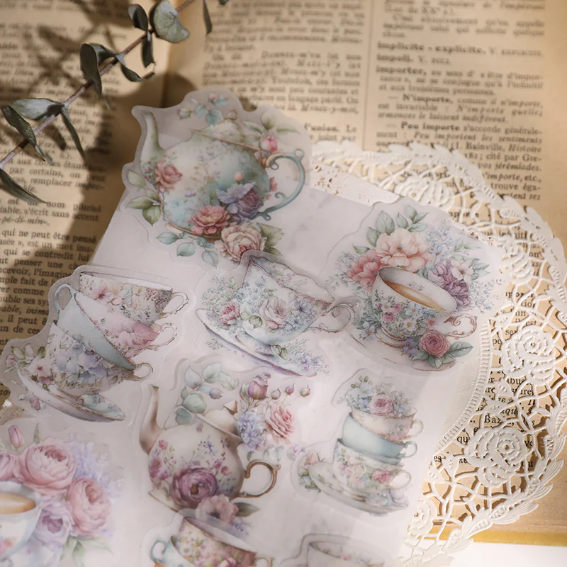 Afternoon Tea Vellum Stickers-TAHARA - Image 3