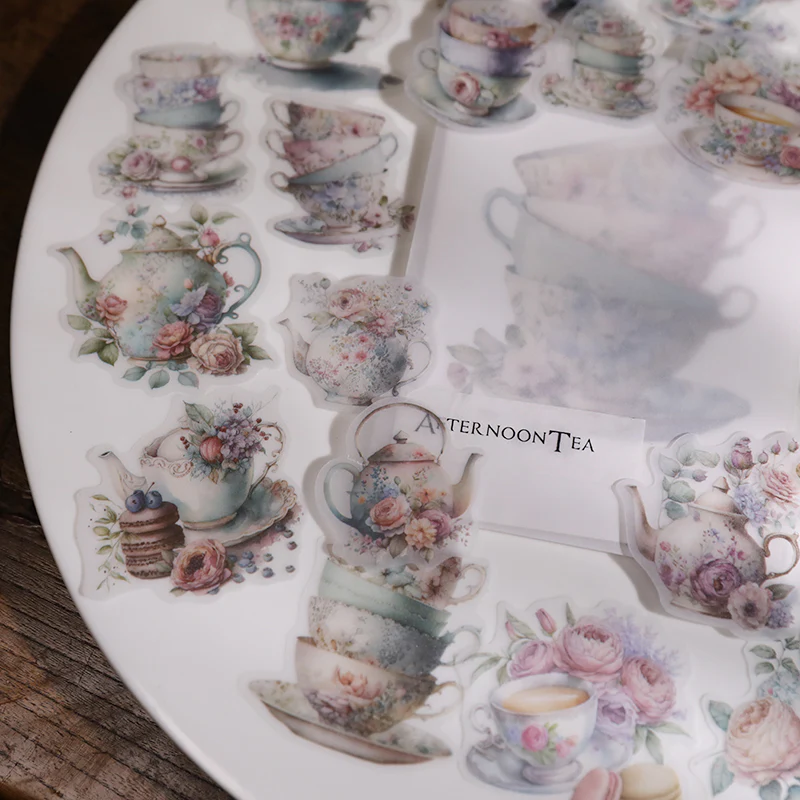 Afternoon Tea Vellum Stickers-TAHARA - Image 4