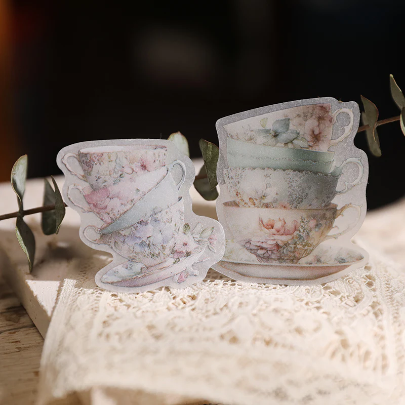 Afternoon Tea Vellum Stickers-TAHARA - Image 5