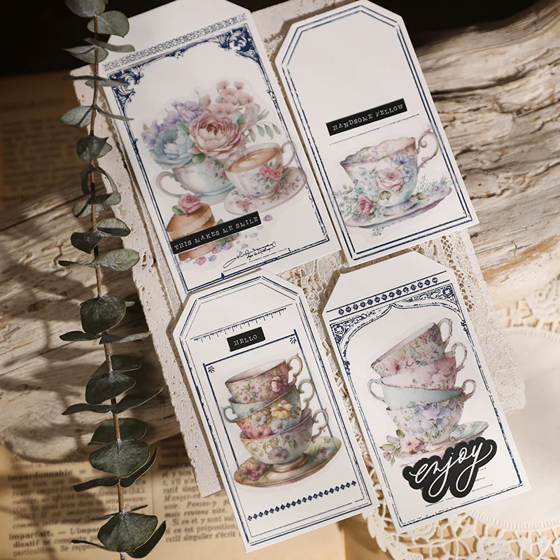 Afternoon Tea Vellum Stickers-TAHARA - Image 6