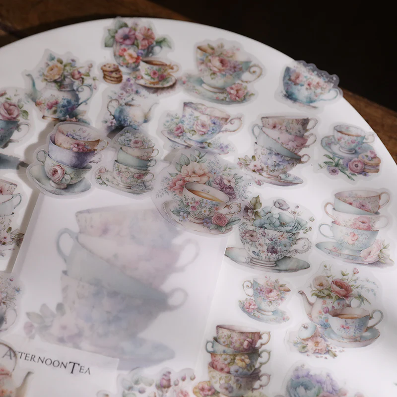Afternoon Tea Vellum Stickers-TAHARA - Image 7