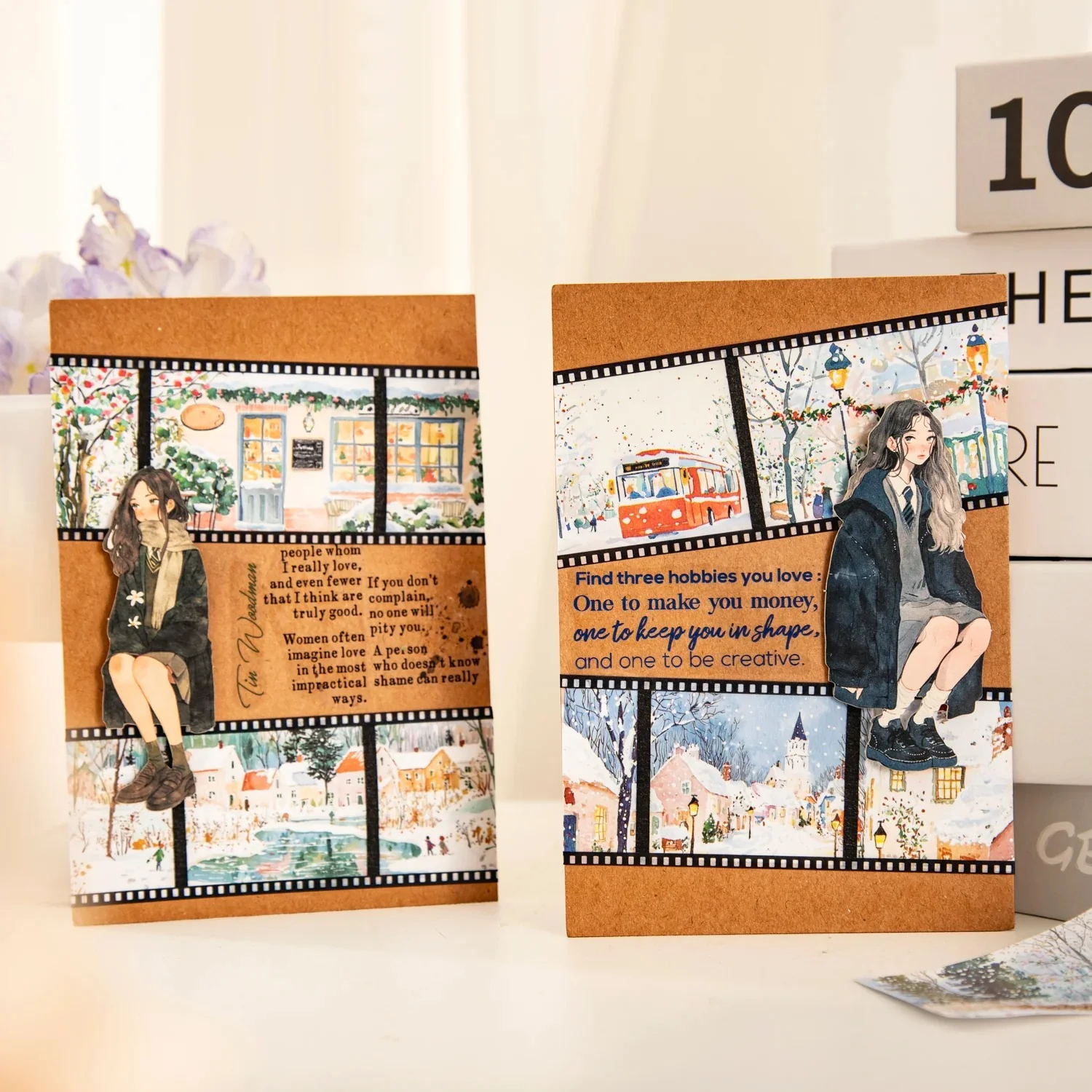 An Old Book Sticker Book 18PCS - Image 14