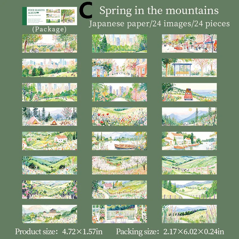 An Old Book Sticker Book 18PCS - Image 22