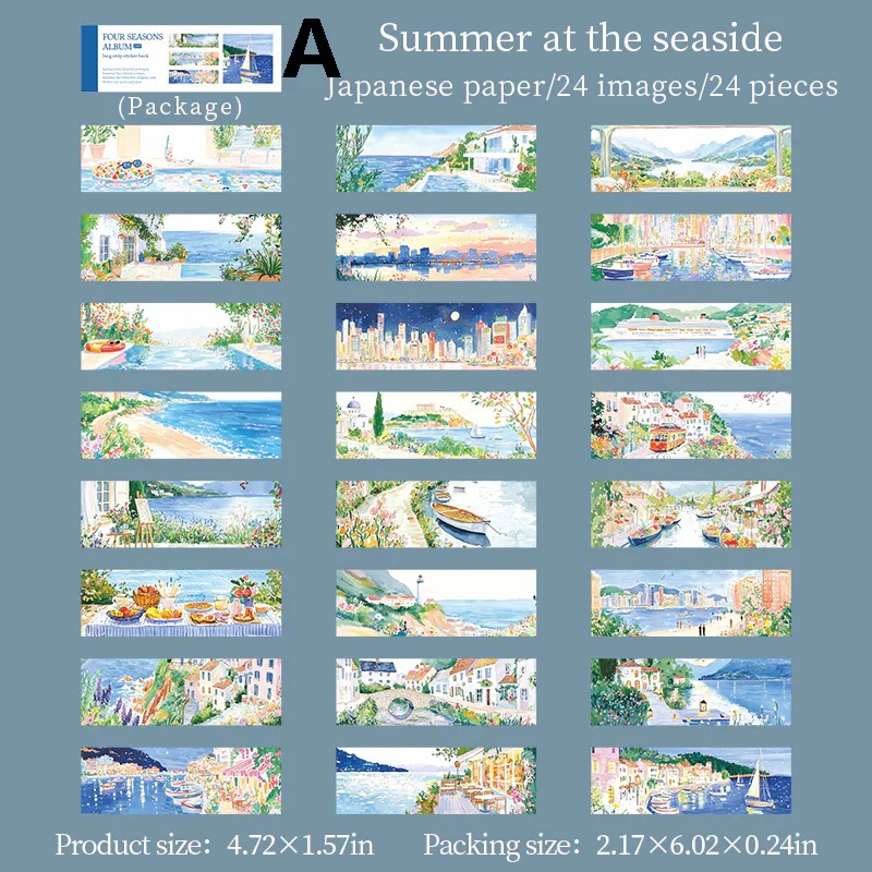 An Old Book Sticker Book 18PCS - Image 23