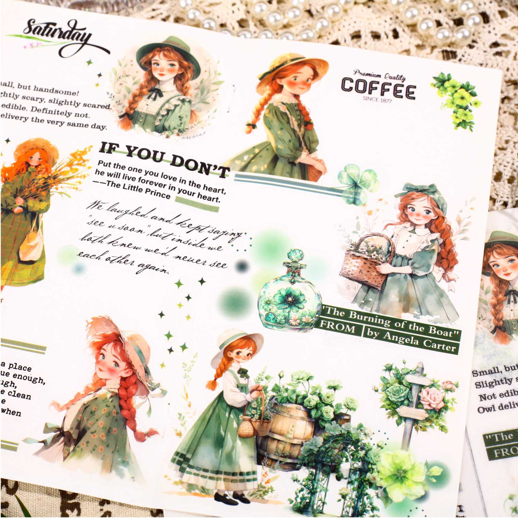 Berlin Girl Series Dual-Material Sticker Book - Image 2