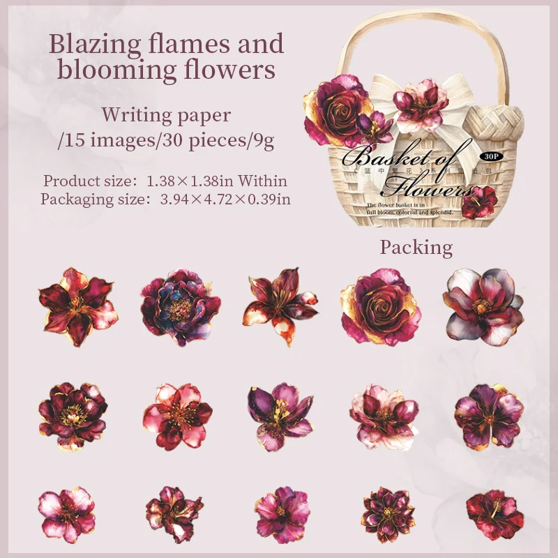 Basket of flowers Series Sticker Pack - Image 12