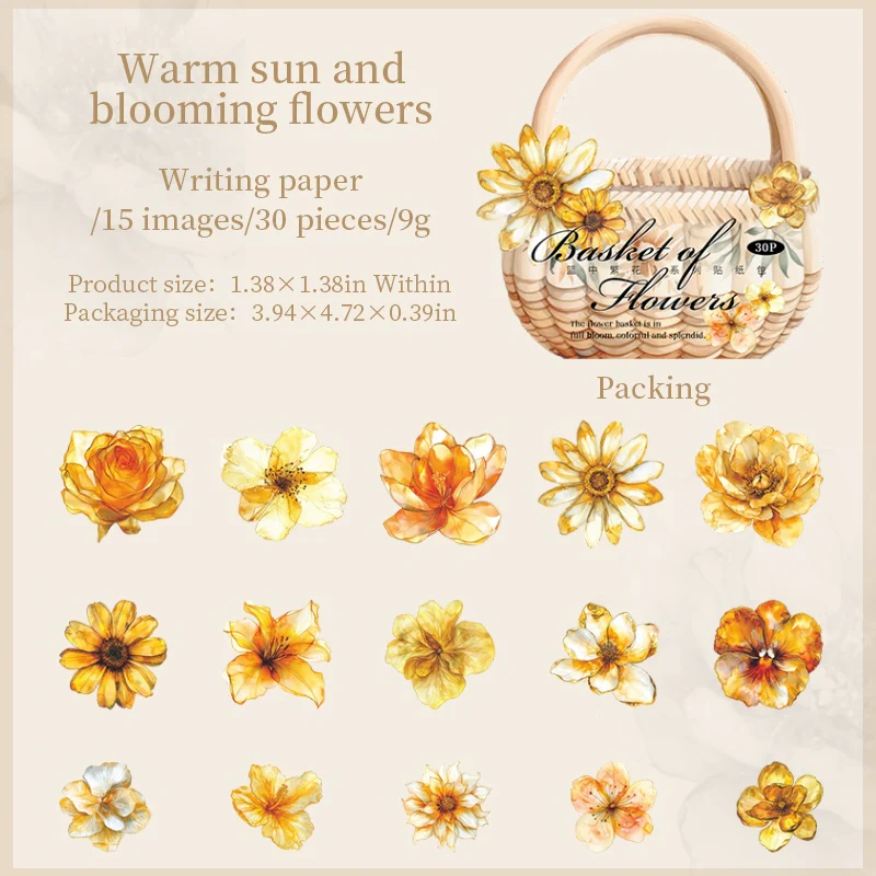 Basket of flowers Series Sticker Pack - Image 9