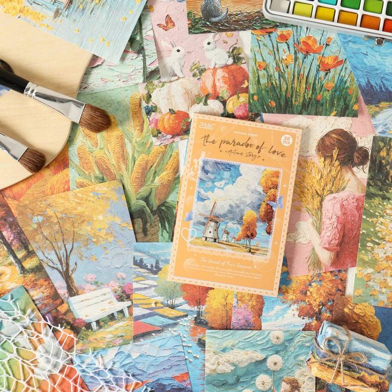 Brushstrokes Of Flowers Material Paper - Image 4