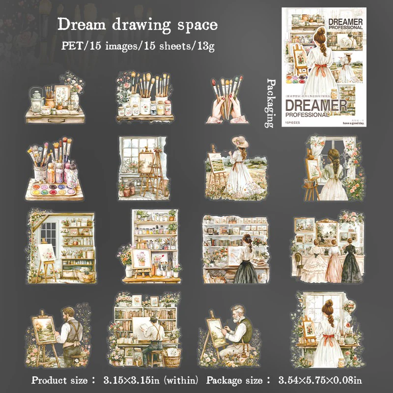 Career Dreamer Series Character Scenery Sticker Pack - Image 10