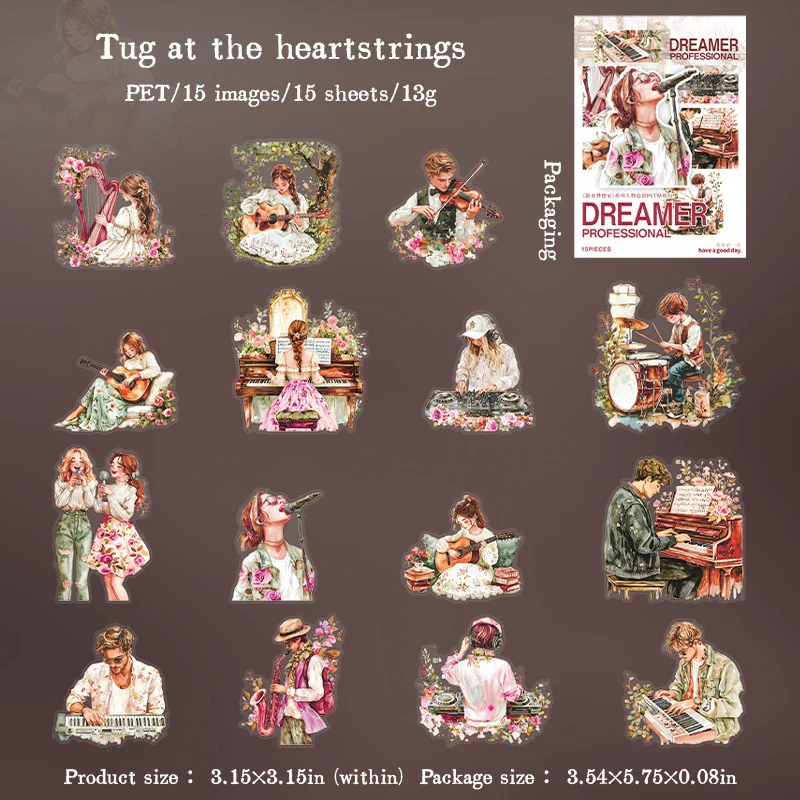 Career Dreamer Series Character Scenery Sticker Pack - Image 14