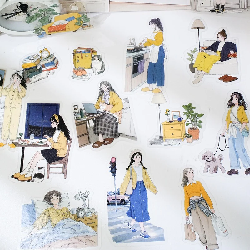 Career Life Diary character sticker pack 15pcs - Image 3