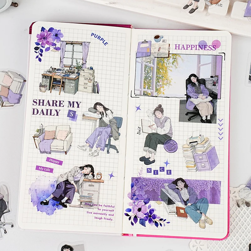Career Life Diary character sticker pack 15pcs - Image 4