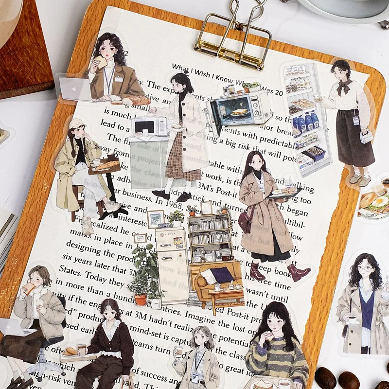 Career Life Diary character sticker pack 15pcs - Image 7