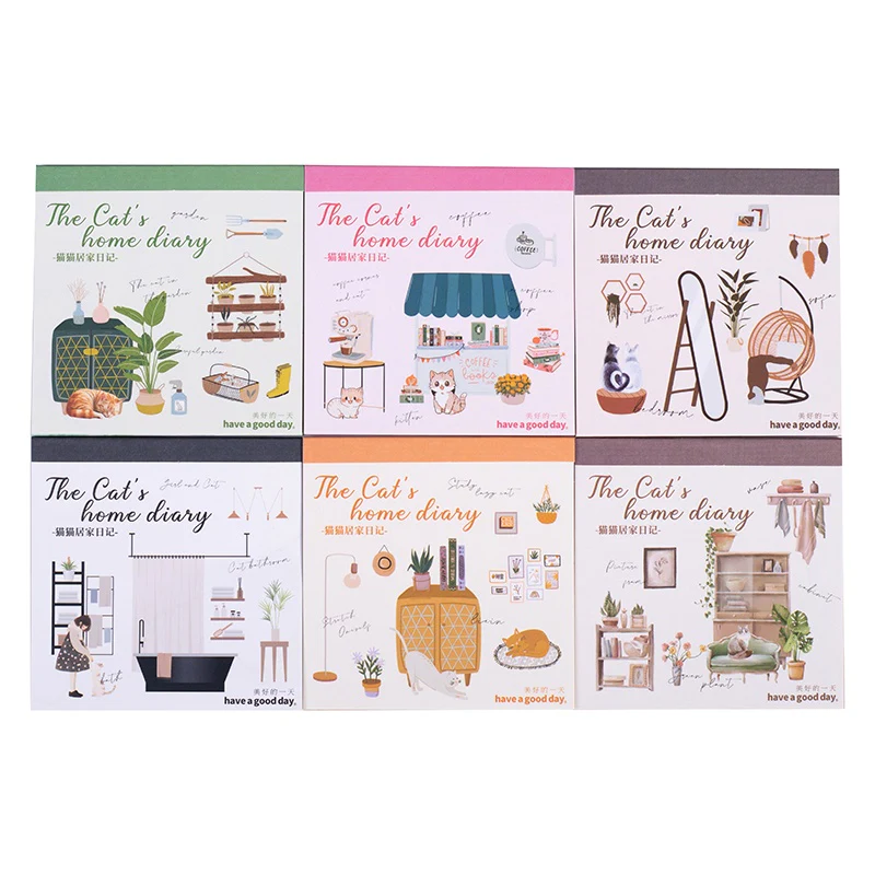 Cat’s Cozy Life Series Home Decor PET Sticker Book - Image 7