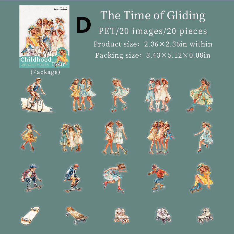 Childhood Hour Sticker 20pcs - Image 12