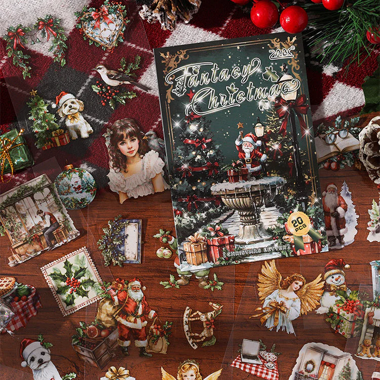 Christmas Letter Sticker Book 20pcs - Image 7