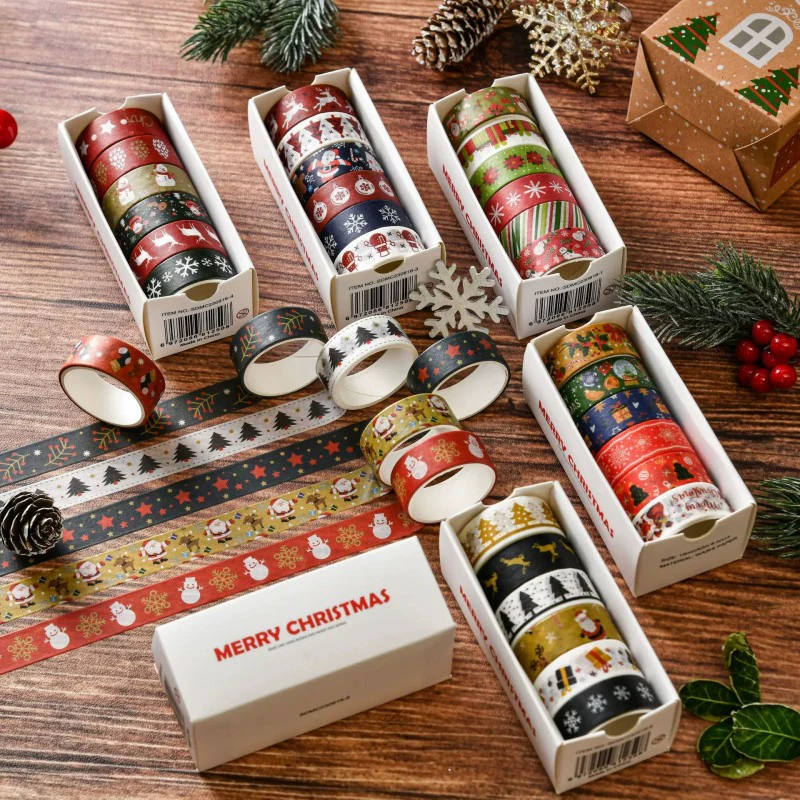 Christmas Sticker Tape 6Pcs - Image 3