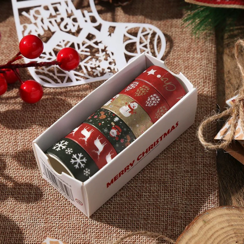 Christmas Sticker Tape 6Pcs - Image 7