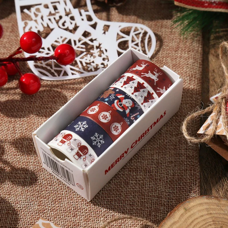 Christmas Sticker Tape 6Pcs - Image 9