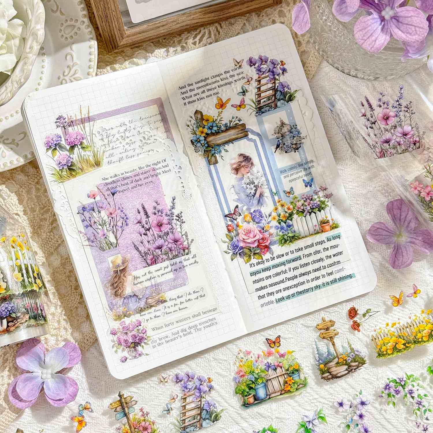 Chunxun Flower Mirror Character Tape Set - Image 5
