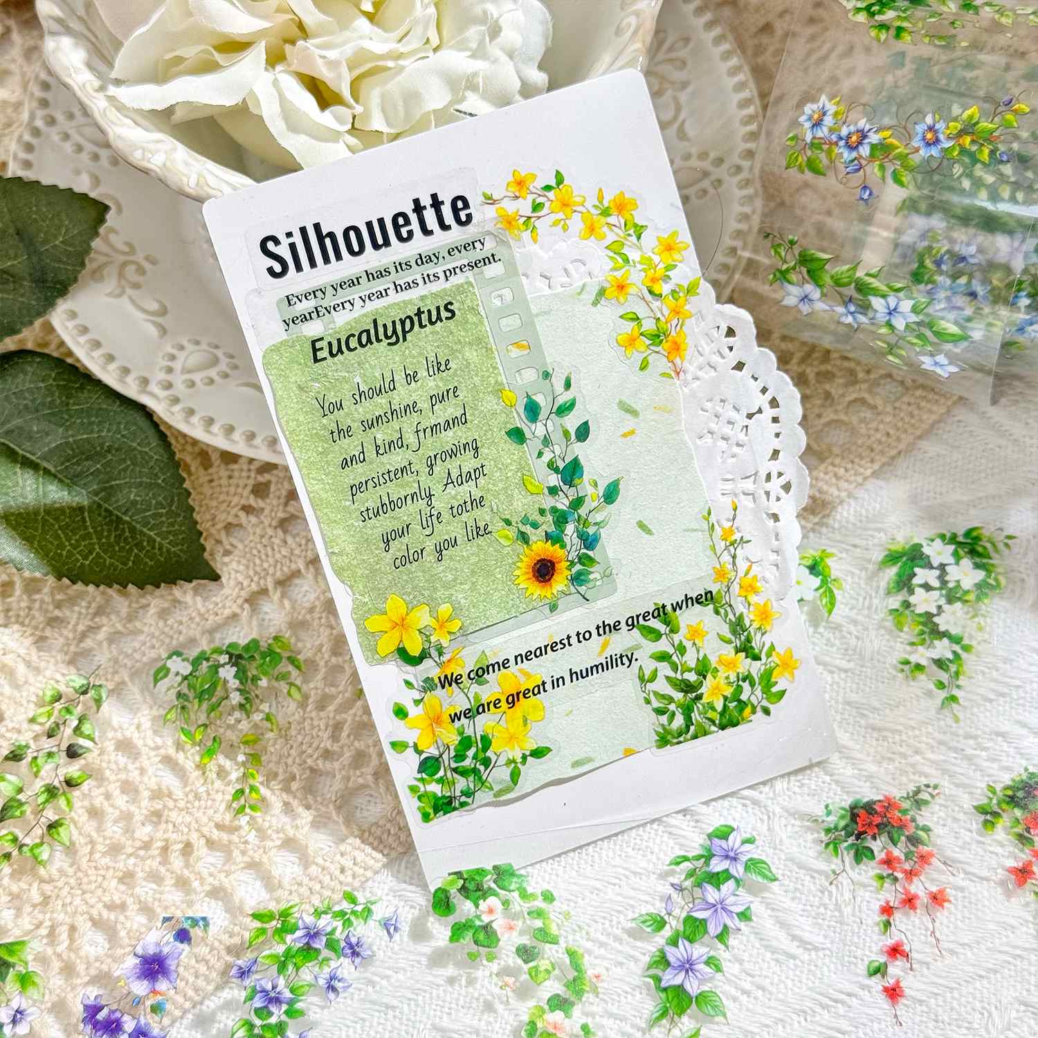 Chunxun Flower Mirror Character Tape Set - Image 6