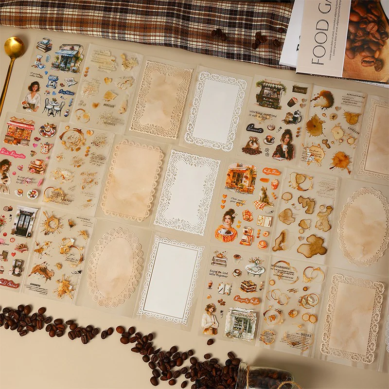 Coffee Freedom Sticker book 4pcs - Image 3