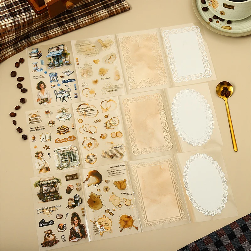 Coffee Freedom Sticker book 4pcs - Image 6