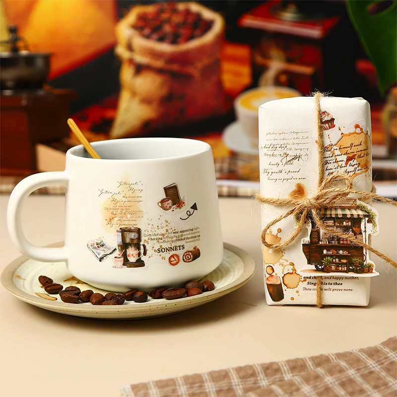 Coffee Freedom Sticker book 4pcs - Image 7