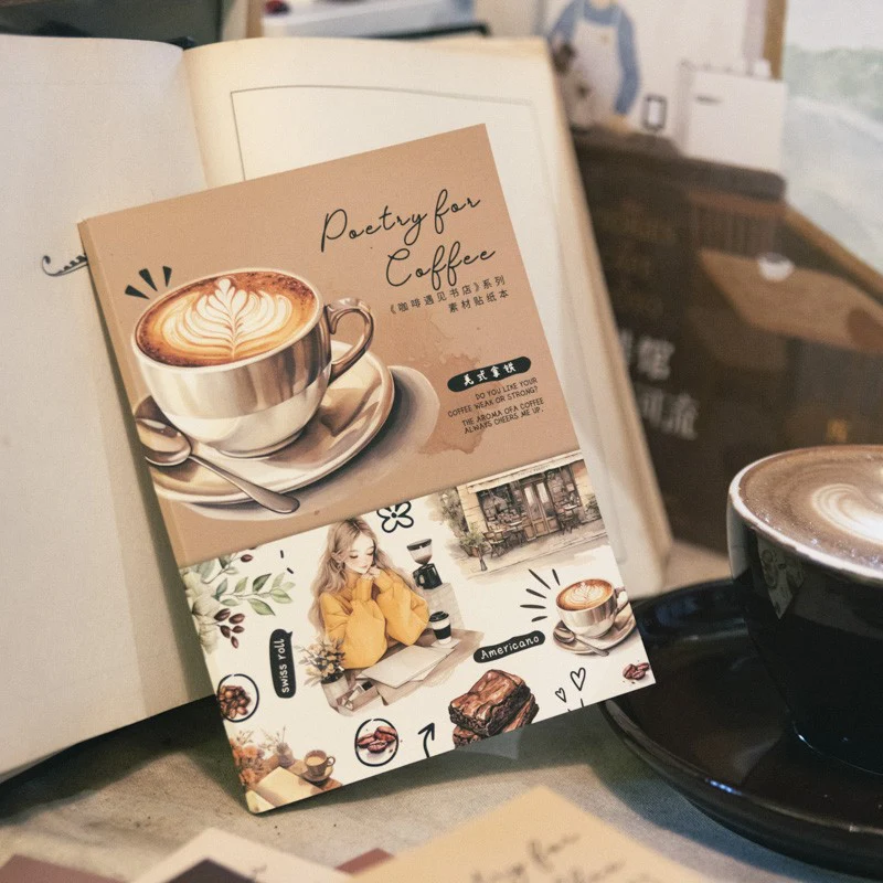Coffee Meets Bookstore Sticker Book-TAHARA - Image 3