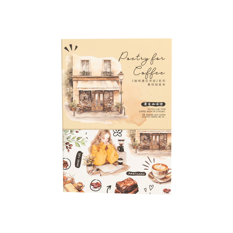 Coffee Meets Bookstore Sticker Book-TAHARA - Image 4