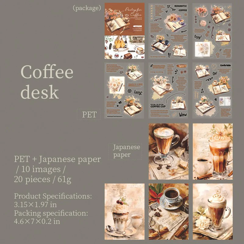 Coffee Meets Bookstore Sticker Book-TAHARA - Image 7