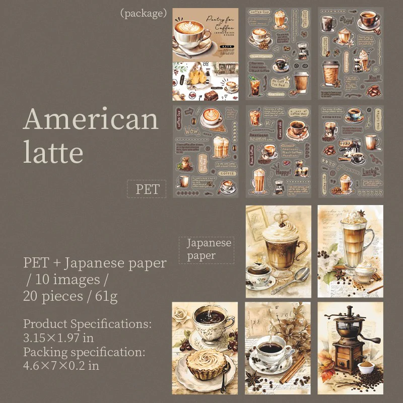 Coffee Meets Bookstore Sticker Book-TAHARA - Image 8