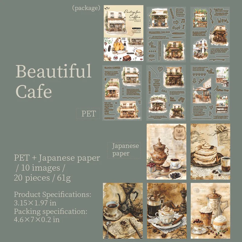 Coffee Meets Bookstore Sticker Book-TAHARA - Image 9