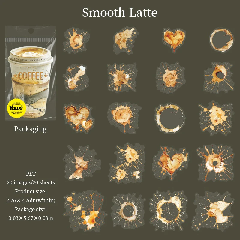 Coffee color series sticker packs - Image 40
