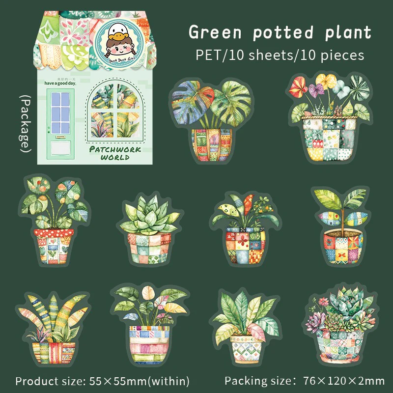 Collage World Series Scene Building PET Stickers - Image 11