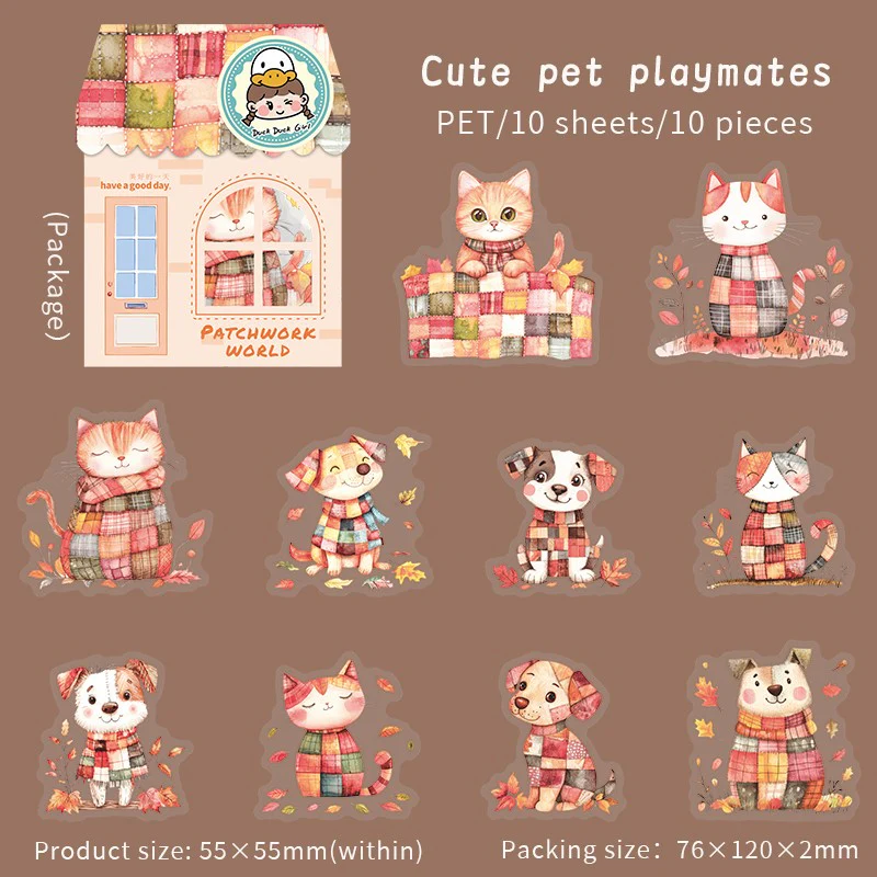 Collage World Series Scene Building PET Stickers - Image 13