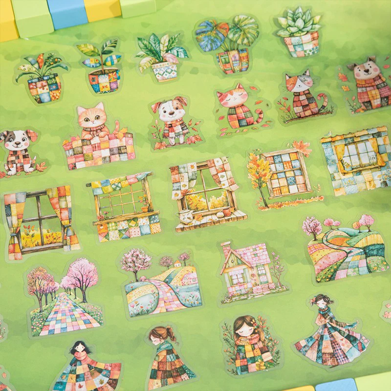 Collage World Series Scene Building PET Stickers - Image 6
