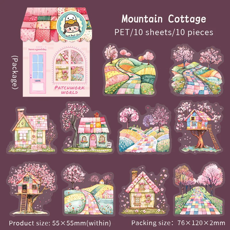 Collage World Series Scene Building PET Stickers - Image 8