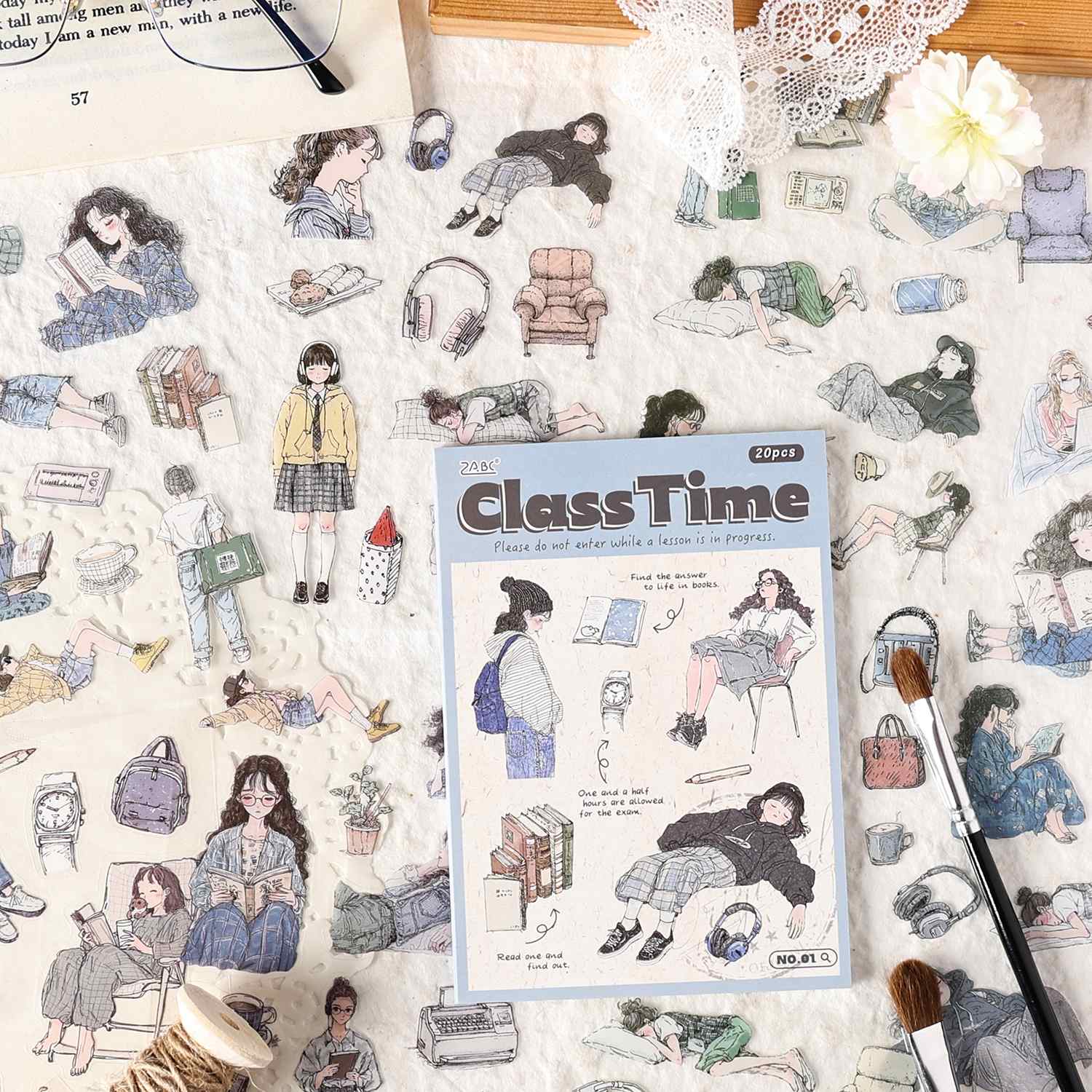 Chasing the Ordinary Series PET Sticker Book 20PCS - Image 30