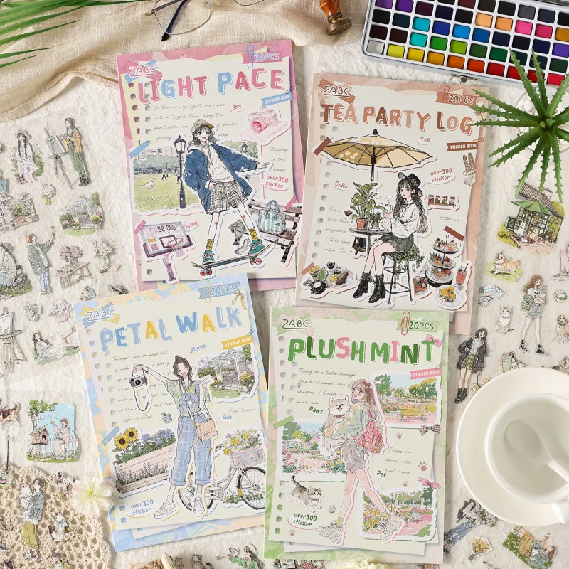 Colorful cute pet record Sticker Book 20pcs - Image 34