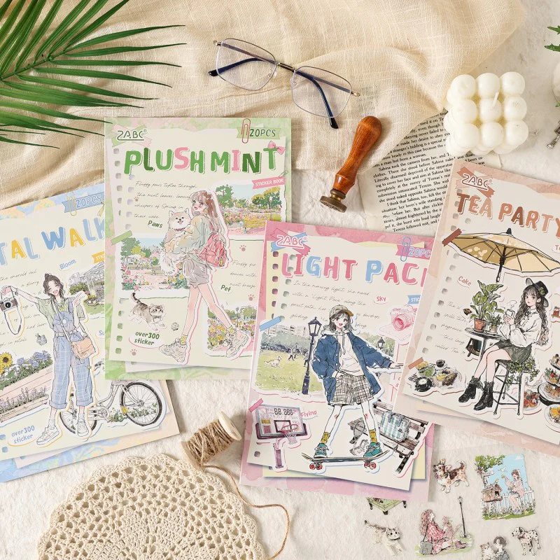 Colorful cute pet record Sticker Book 20pcs - Image 35