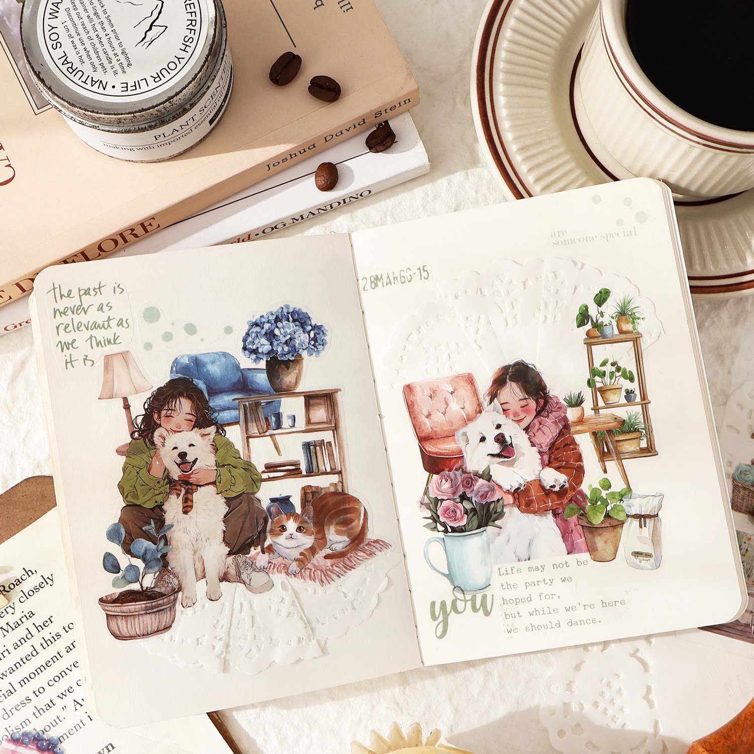 Colorful cute pet record Sticker Book 20pcs - Image 4