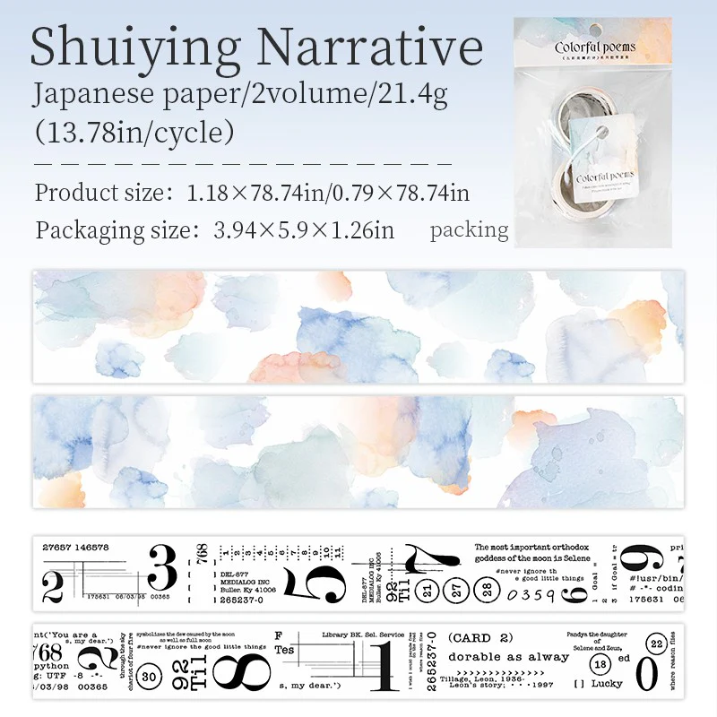 Colorful Poetry series Washi Tape - Image 13