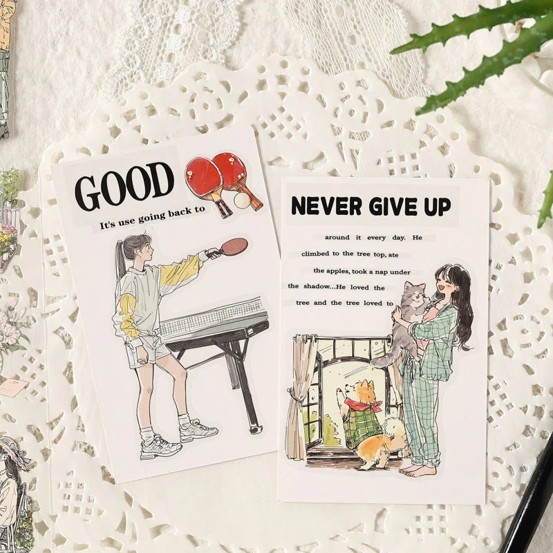 Comfortable Life Diary Sticker Book 20pcs - Image 6