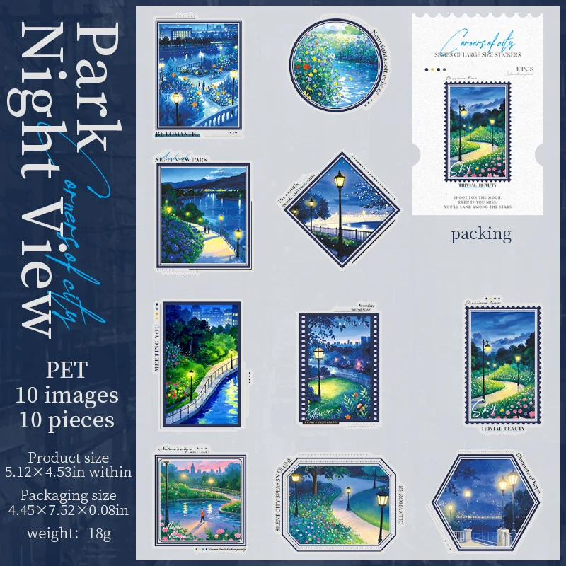 Corners of the City Series Large Scenic Sticker Pack - Image 10