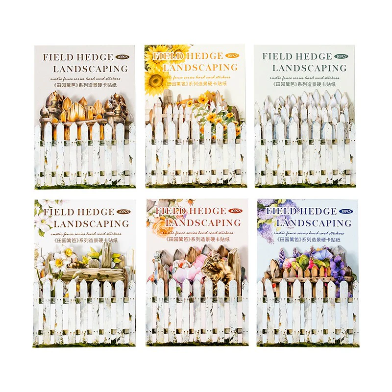 Countryside Fence Series 3D Hard Card Stickers - Image 4